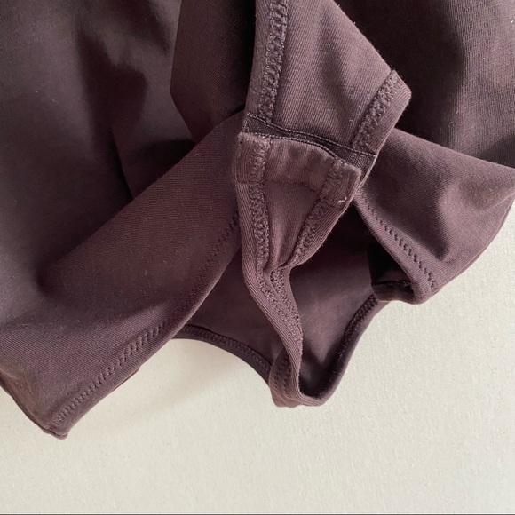 New Skin Organics Venus Bodysuit Clove Brown Square Neck Tank Top Thong Small - Picture 4 of 6